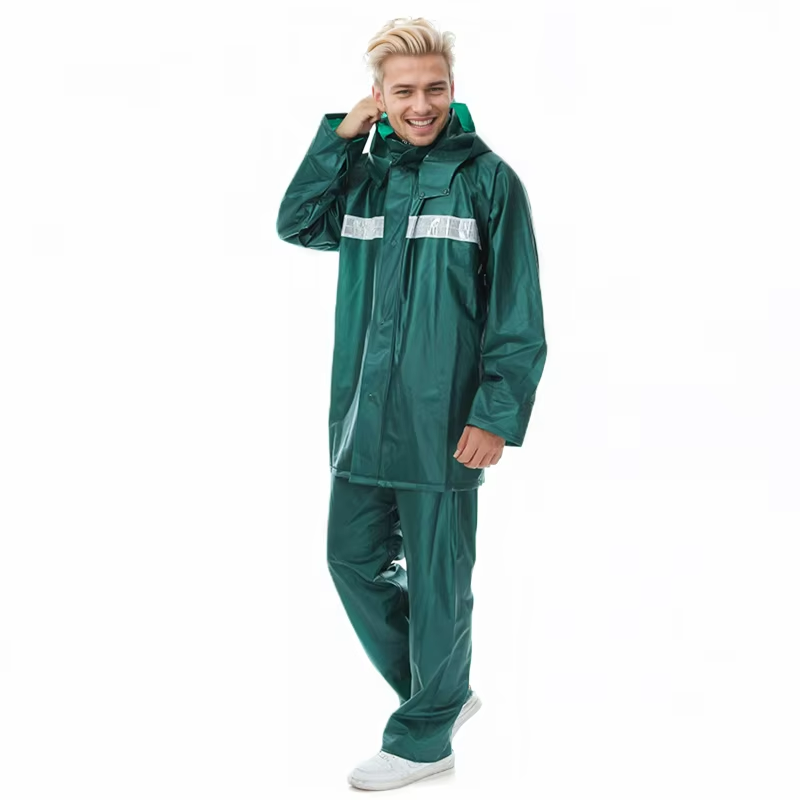 Premium Rubber Waterproof Rain Suit (XXL)
