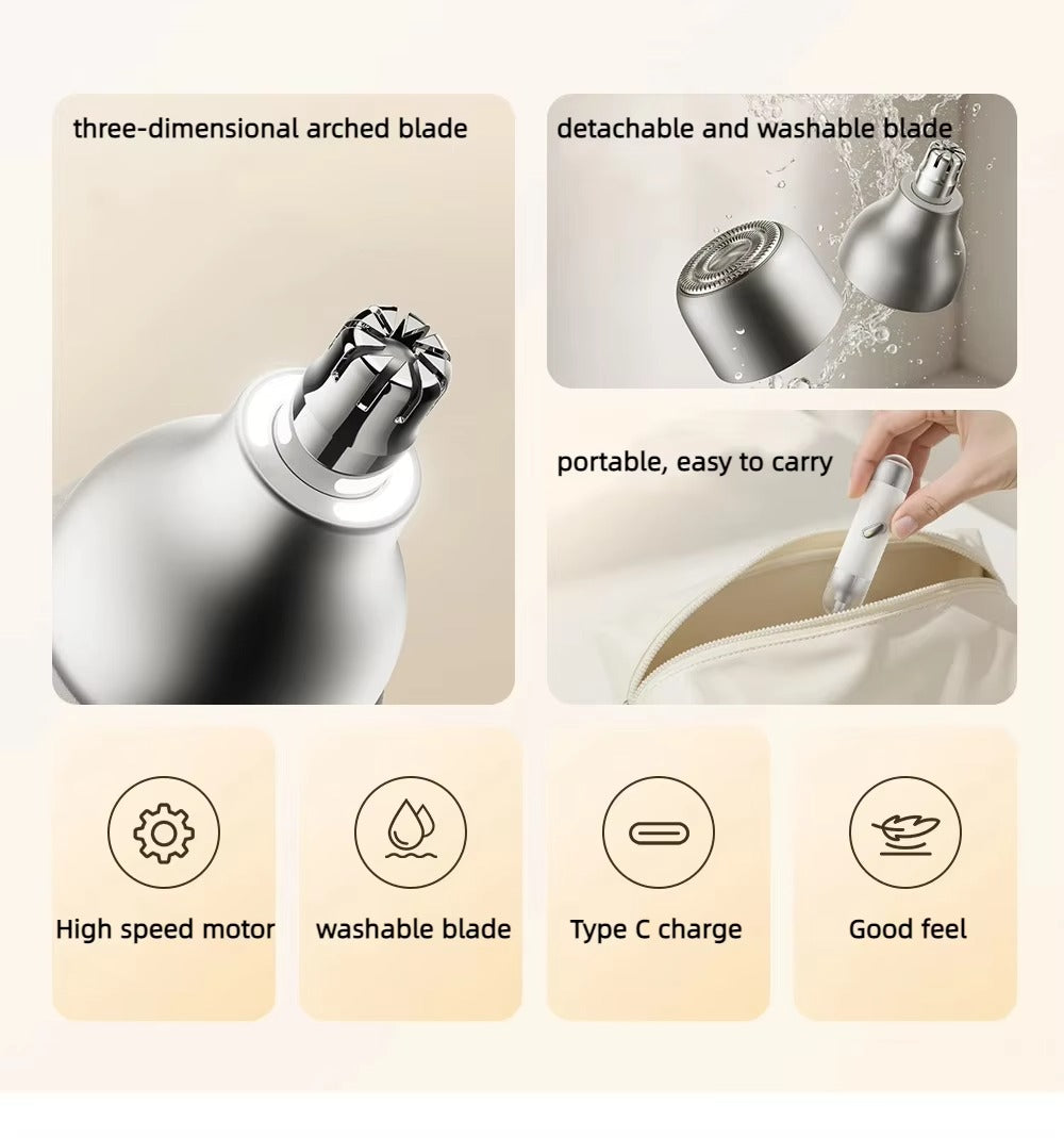 2-In-1 Electric Facial Nose Hair Trimmer