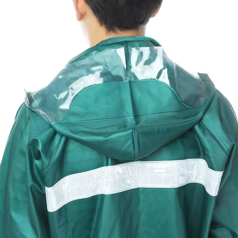 Premium Rubber Waterproof Rain Suit (XXL)
