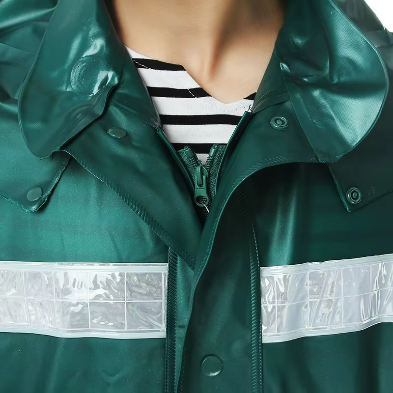 Premium Rubber Waterproof Rain Suit (XXL)