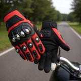 Stainless Steel Shell Motorbike Safety Gloves