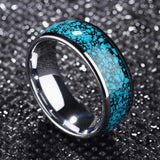 Ocean Blue Stainless Steel Finger Ring
