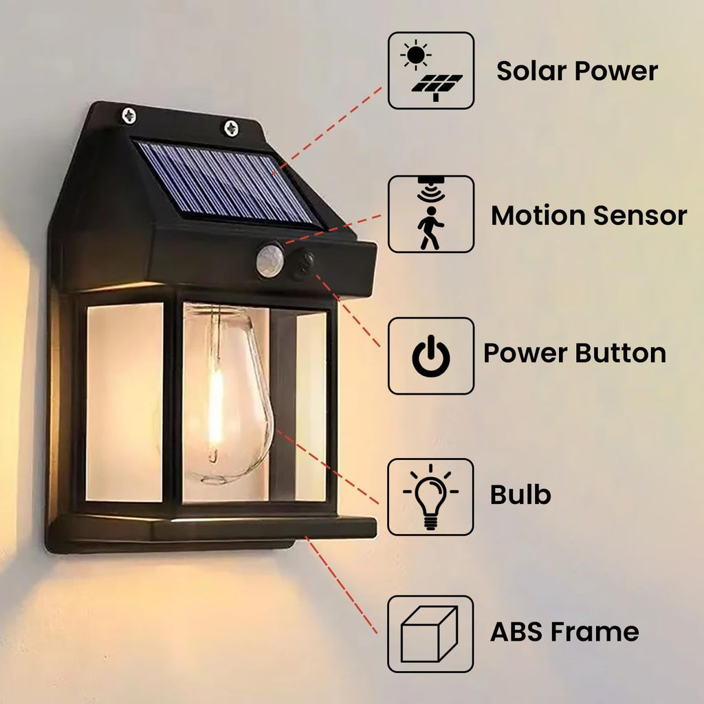 Smart Solar Motion Sensor Wall Lamp