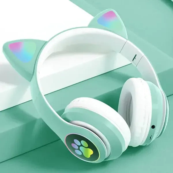 Colorful Cat Ear Wireless Headphones