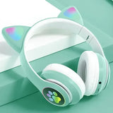 Colorful Cat Ear Wireless Headphones