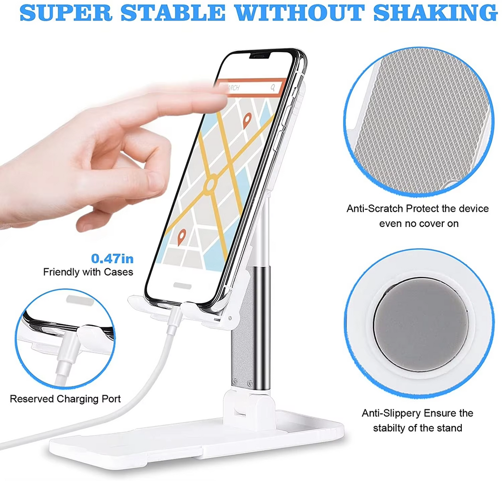 Multi-Angle Foldable Phone Tablet Stand