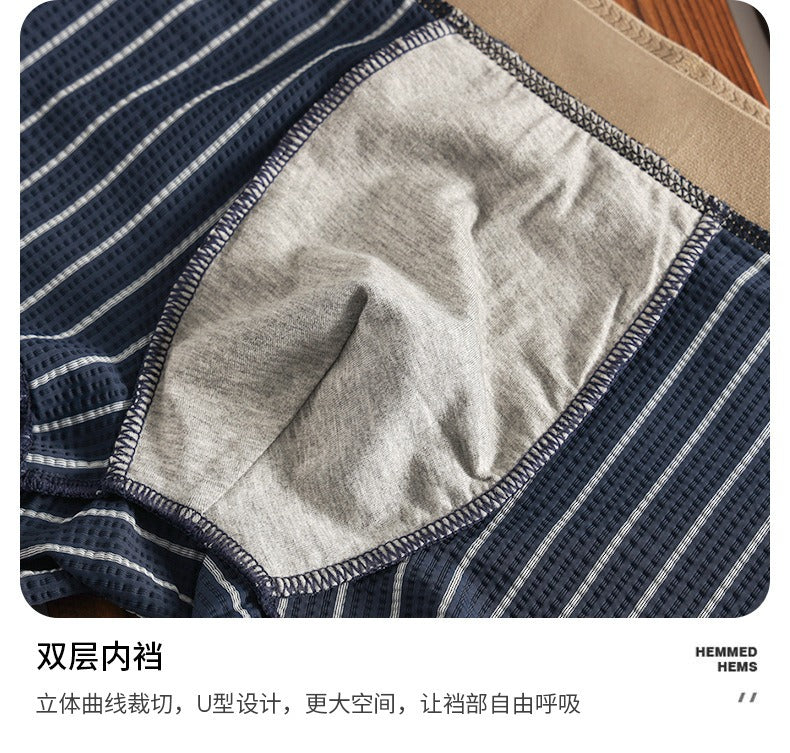 Soft Breathable Ice Silk Boxer  ( Set of 3 )