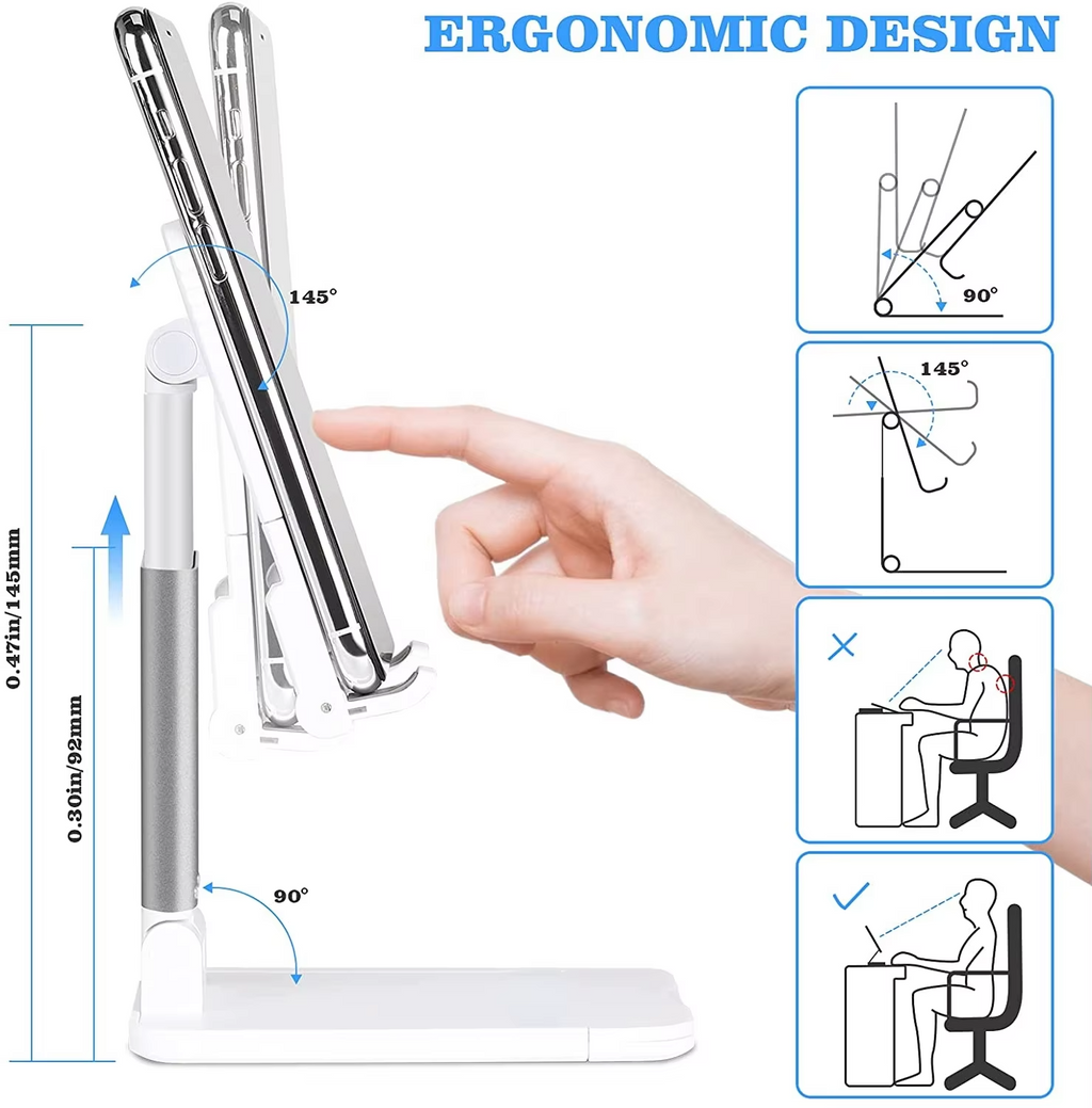 Multi-Angle Foldable Phone Tablet Stand