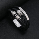 Classic Braided Genuine Leather Wristband