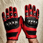 Stainless Steel Shell Motorbike Safety Gloves