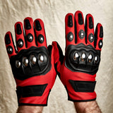 Stainless Steel Shell Motorbike Safety Gloves