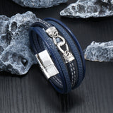 Multicolor Magnetic Men's Buckle Bracelet
