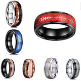 Titanium Steel Fishbone Arrow Finger Ring