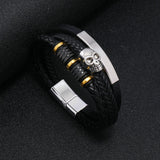 Classic Braided Genuine Leather Wristband