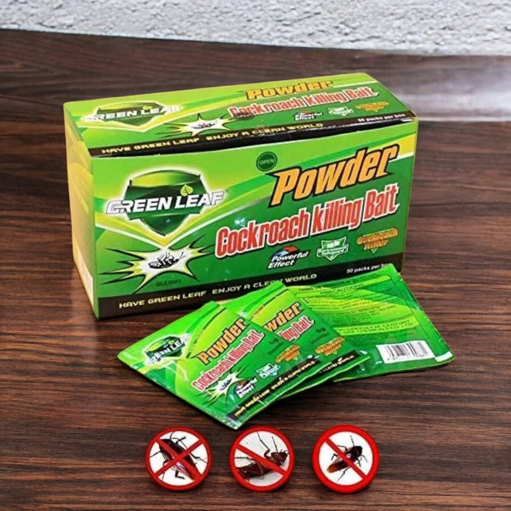 Brite Powder Cockroach Green Leaf Cockroach Bait Powder – Care Me