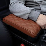 PU Leather lattice Pattern Embroider Car Hand Support