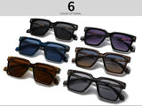 Retro Pilot Square Frame Men’s Sunglasses