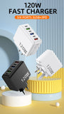 120W Multi-Port Fast Charging Adapter