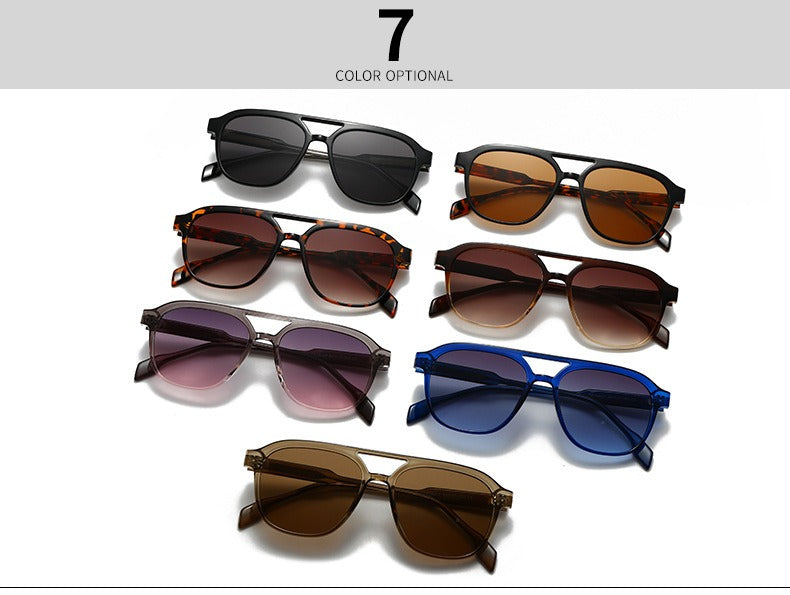Square Frame Retro Acrylic Sunglass