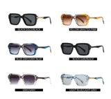 Retro Double Beam Square Frame Sunglasses