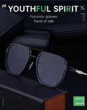 Kajira Square Frame Trim Sunglasses