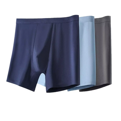 Breathable Anti-Chafing Men’s Boxer Briefs Long Fit (Set of 2)