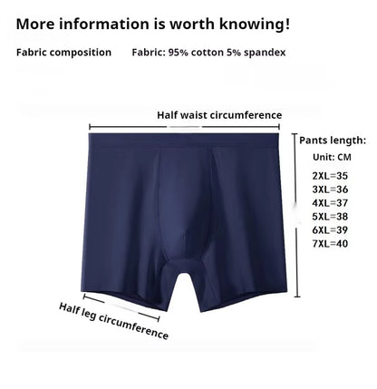 Breathable Anti-Chafing Men’s Boxer Briefs Long Fit (Set of 2)