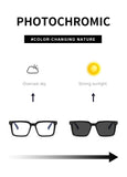 Color Changing Square Optical Eyewear