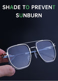 Kajira Square Frame Trim Sunglasses