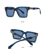 Retro Pilot Square Frame Men’s Sunglasses