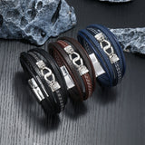 Multicolor Magnetic Men's Buckle Bracelet