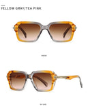 Retro Double Beam Square Frame Sunglasses