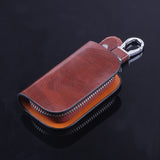 Elegant Wood Texture Car Key Pouch