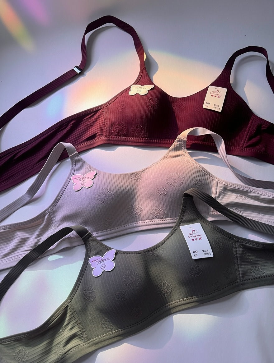 Luxury Floral Comfort Bra ( Set of 3 )