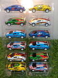 World Flag Themed Racing Toy Cars (12 Pcs)