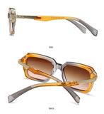 Retro Double Beam Square Frame Sunglasses