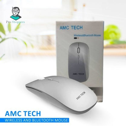 Silent Wireless and Bluetooth Slim Mouse
