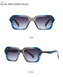 Retro Double Beam Square Frame Sunglasses