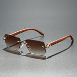 Leopard Wood Texture Summer Sunglasses