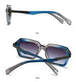 Retro Double Beam Square Frame Sunglasses
