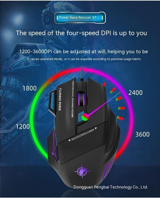 MS-7 Gaming Wired Mouse
