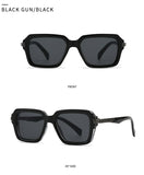 Retro Double Beam Square Frame Sunglasses