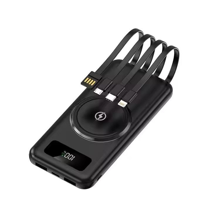 3 In 1 Wireless Charging Multicable 10000mAh Powerbank