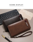 Long Zipper Men's Clutch Wallet