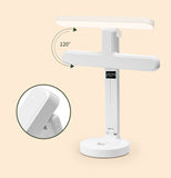 Smart Aura LED Desk Lamp with Clock