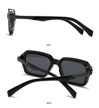 Retro Double Beam Square Frame Sunglasses