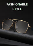Anti-Glare Square Metal Driving Glasses