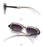 Retro Double Beam Square Frame Sunglasses