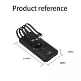 3 In 1 Wireless Charging Multicable 10000mAh Powerbank