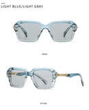 Retro Double Beam Square Frame Sunglasses